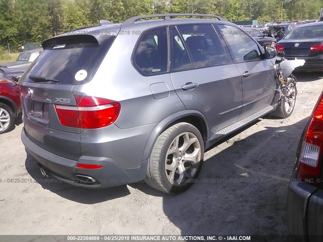 5UXFE83517LZ46245 - 2007 BMW X5 4.8I GRAY photo 4