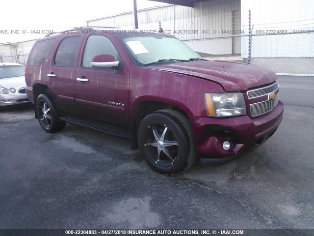 1GNFK130X7R244614 - 2007 CHEVROLET TAHOE K1500 RED photo 1