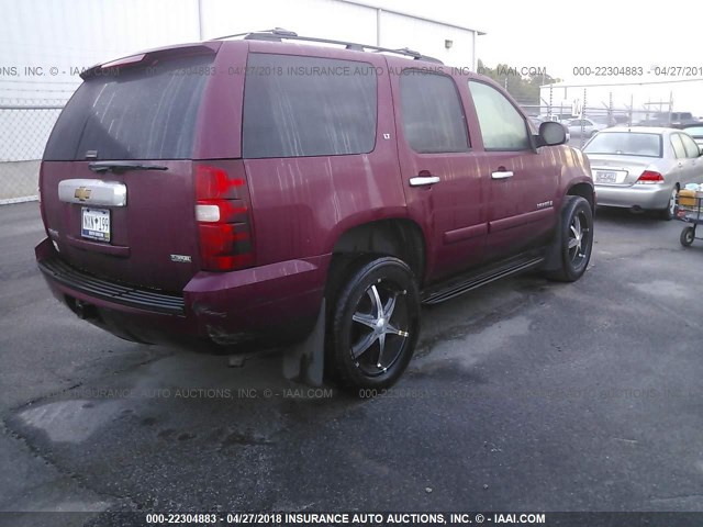 1GNFK130X7R244614 - 2007 CHEVROLET TAHOE K1500 RED photo 4