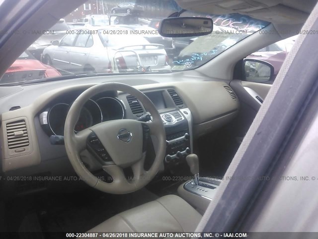 JN8AZ18W09W207883 - 2009 NISSAN MURANO S/SL/LE GOLD photo 5