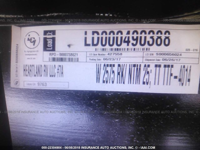 5SFNB312XJE359763 - 2018 HEARTLAND MALLARD  蓝色 照片 9