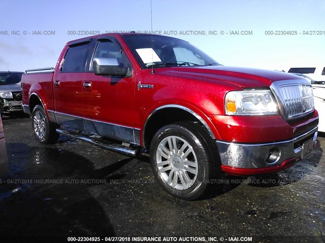 5LTPW18517FJ00535 - 2007 LINCOLN MARK LT RED photo 1