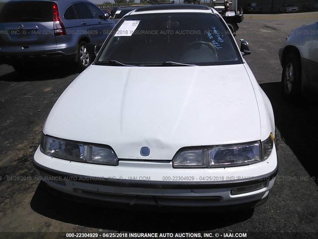 JH4DA9467MS001639 - 1991 ACURA INTEGRA GS WHITE photo 6