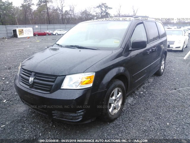 2D8HN44E69R602777 - 2009 DODGE GRAND CARAVAN SE BLACK photo 2