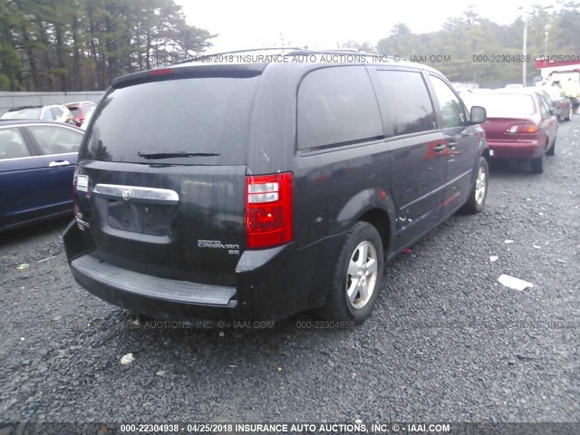 2D8HN44E69R602777 - 2009 DODGE GRAND CARAVAN SE BLACK photo 4