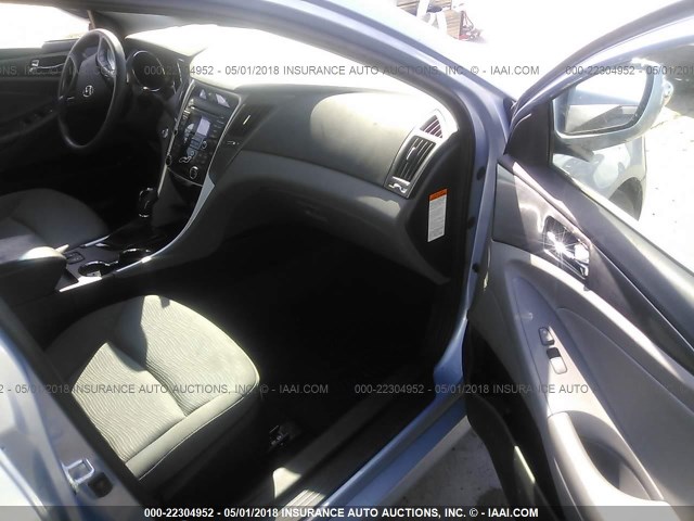 KMHEC4A40DA088291 - 2013 HYUNDAI SONATA HYBRID BLUE photo 5