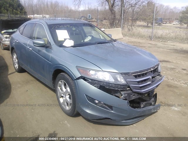 5J6TF2H50AL003434 - 2010 HONDA ACCORD CROSSTOUR EXL GREEN photo 1