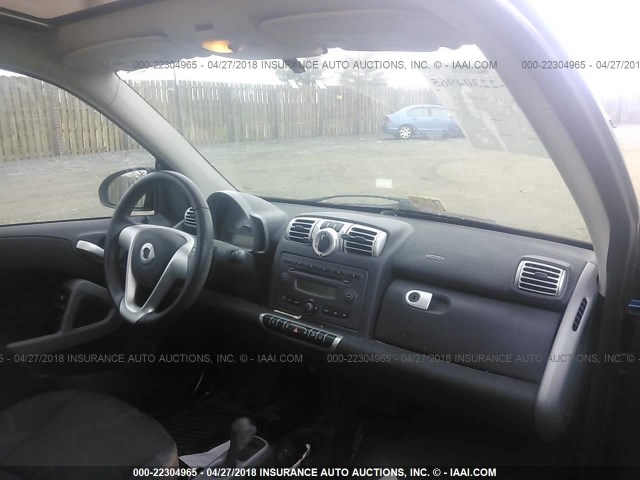 WMEEJ31X99K242899 - 2009 SMART FORTWO PURE/PASSION BLUE photo 5