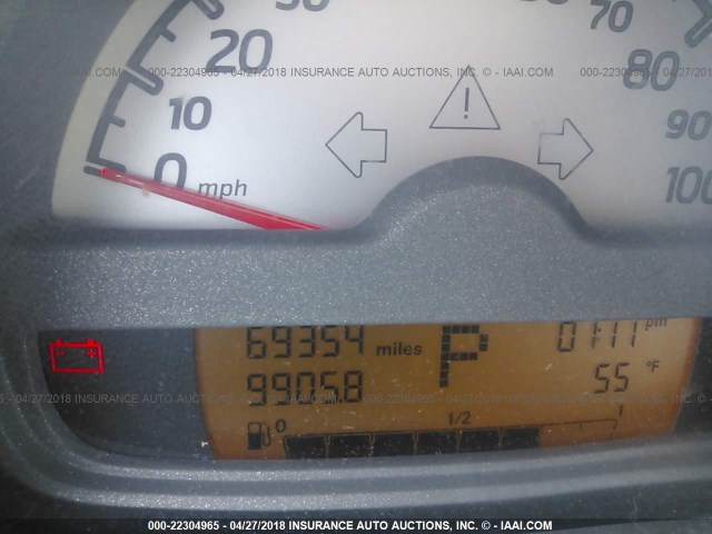 WMEEJ31X99K242899 - 2009 SMART FORTWO PURE/PASSION BLUE photo 7