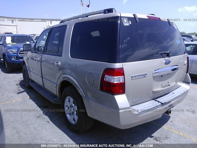 1FMFU15598LA02604 - 2008 FORD EXPEDITION XLT TAN photo 3