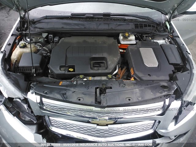 1G1RD6E4XCU110179 - 2012 CHEVROLET VOLT SILVER photo 10