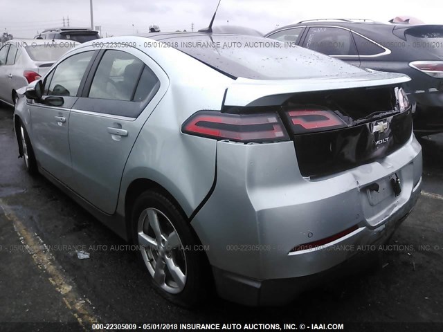 1G1RD6E4XCU110179 - 2012 CHEVROLET VOLT SILVER photo 3