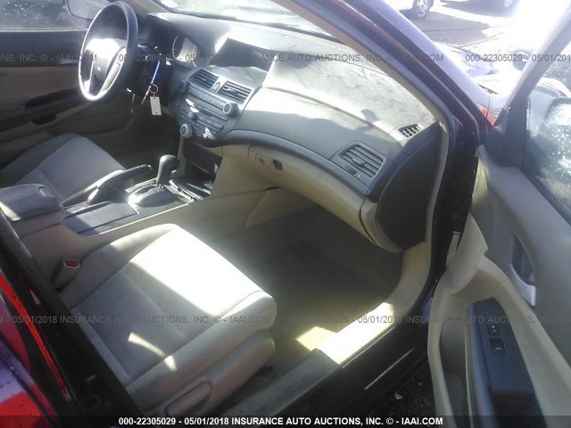 1HGCP26418A005097 - 2008 HONDA ACCORD LXP BURGUNDY photo 5