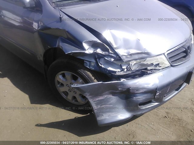 5FNRL18032B016187 - 2002 HONDA ODYSSEY EXL ნაცრისფერი ფოტო 6
