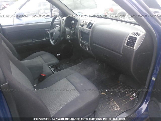 1GCHTCFE6B8130108 - 2011 CHEVROLET COLORADO LT BLUE photo 5