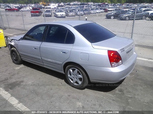 KMHDN46D96U309399 - 2006 HYUNDAI ELANTRA GLS/GT/LIMITED SILVER photo 3