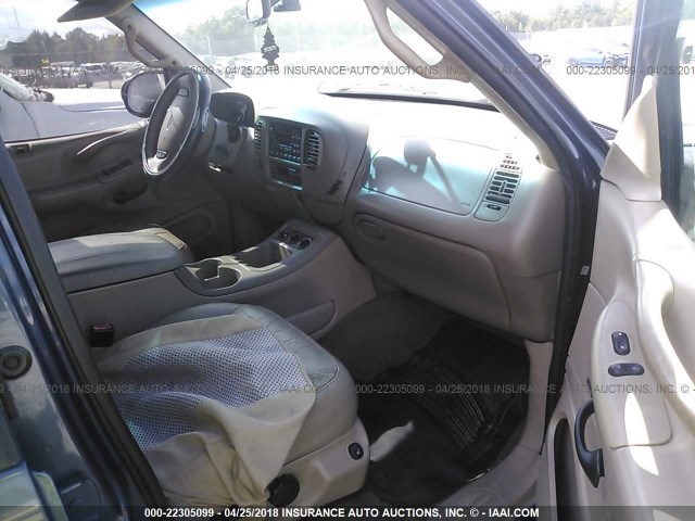 1FMRU17L42LA52309 - 2002 FORD EXPEDITION EDDIE BAUER BLUE photo 5