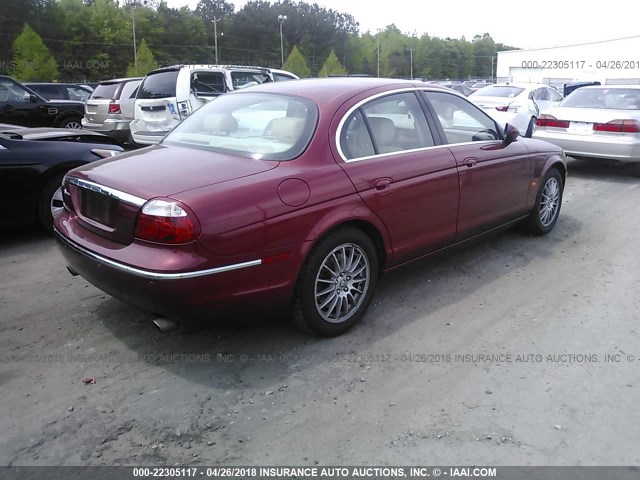 SAJWA01A96FN69404 - 2006 JAGUAR S-TYPE RED photo 4