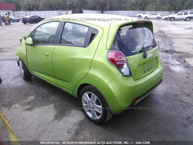 KL8CB6S9XEC503894 - 2014 CHEVROLET SPARK LS GREEN photo 3