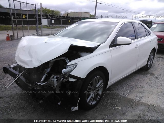 4T1BF1FK6GU567334 - 2016 TOYOTA CAMRY LE/XLE/SE/XSE WHITE photo 2