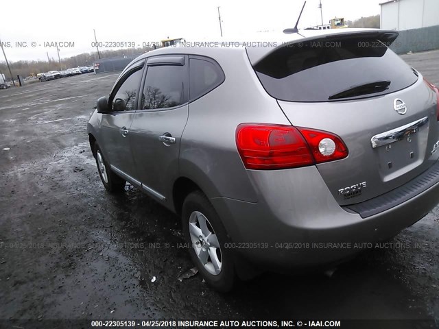 JN8AS5MTXCW250884 - 2012 NISSAN ROGUE S/SV SILVER photo 3