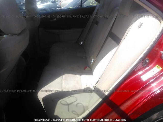4T4BF1FK0DR286700 - 2013 TOYOTA CAMRY L/SE/LE/XLE 红色 照片 8