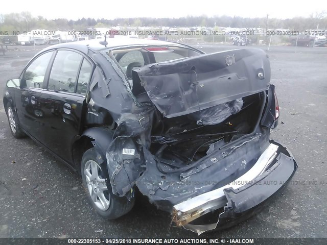 1G8AJ58F57Z206342 - 2007 SATURN ION LEVEL 2 BLACK photo 6