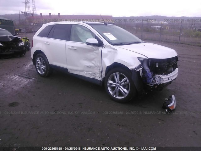 2FMDK3KC4DBA30610 - 2013 FORD EDGE LIMITED WHITE photo 1