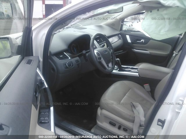 2FMDK3KC4DBA30610 - 2013 FORD EDGE LIMITED WHITE photo 5