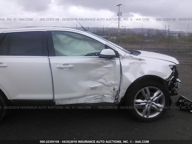 2FMDK3KC4DBA30610 - 2013 FORD EDGE LIMITED WHITE photo 6