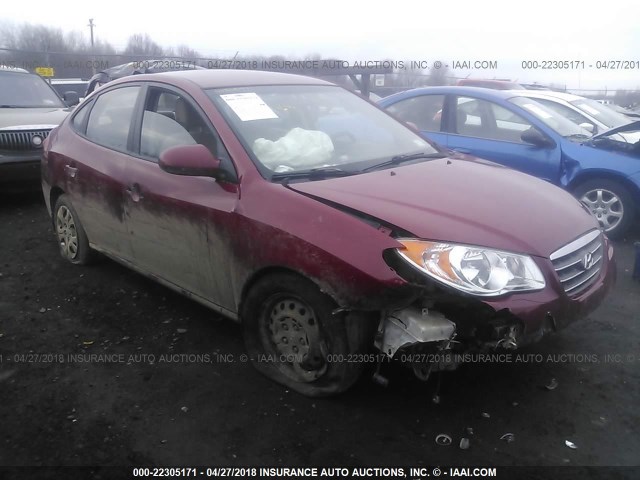 KMHDU46D49U755676 - 2009 HYUNDAI ELANTRA GLS/SE RED photo 1