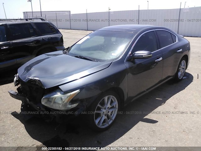 1N4AA51E79C828282 - 2009 NISSAN MAXIMA S/SV GRAY photo 2