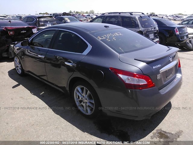 1N4AA51E79C828282 - 2009 NISSAN MAXIMA S/SV GRAY photo 3