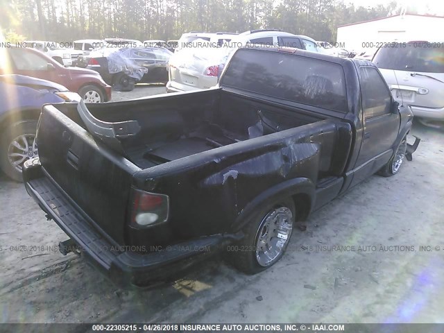 1GCCS14W4X8170546 - 1999 CHEVROLET S TRUCK S10 BLACK photo 4