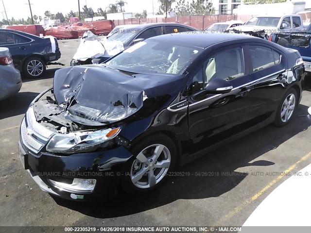 1G1RF6E41DU133832 - 2013 CHEVROLET VOLT BLACK photo 2