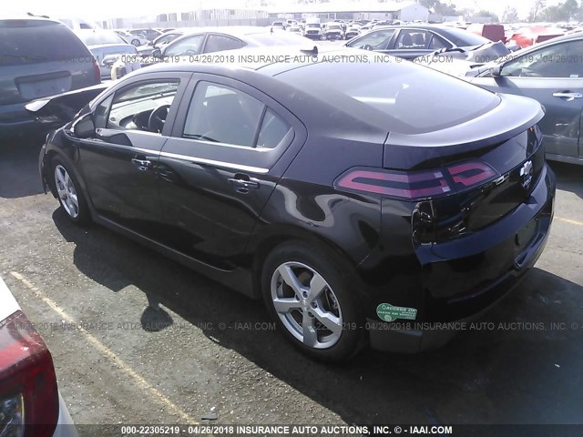 1G1RF6E41DU133832 - 2013 CHEVROLET VOLT BLACK photo 3