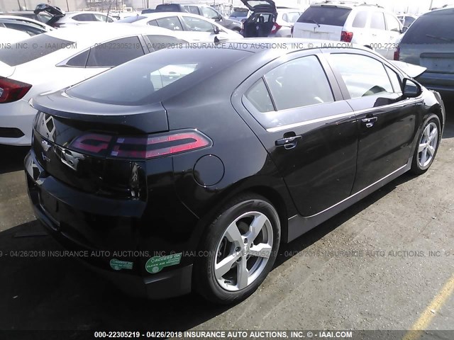 1G1RF6E41DU133832 - 2013 CHEVROLET VOLT BLACK photo 4