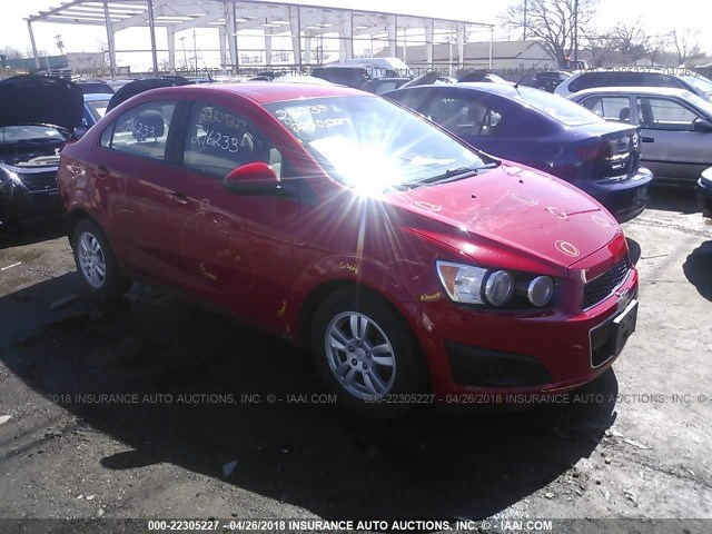 1G1JA5SH6C4120666 - 2012 CHEVROLET SONIC LS RED photo 1