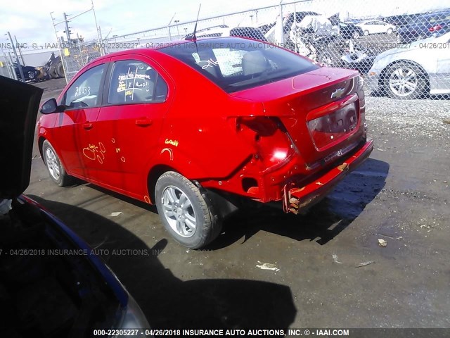 1G1JA5SH6C4120666 - 2012 CHEVROLET SONIC LS RED photo 3