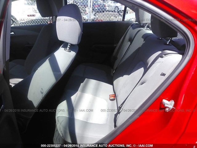 1G1JA5SH6C4120666 - 2012 CHEVROLET SONIC LS RED photo 8