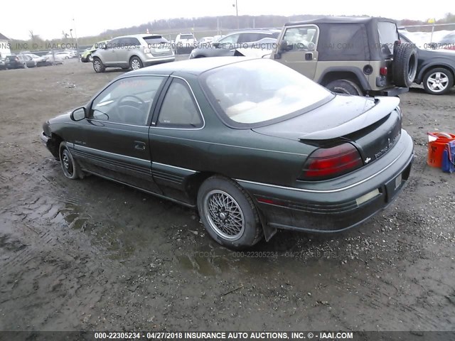 1G2NE15MXRM599203 - 1994 PONTIAC GRAND AM SE GREEN photo 3