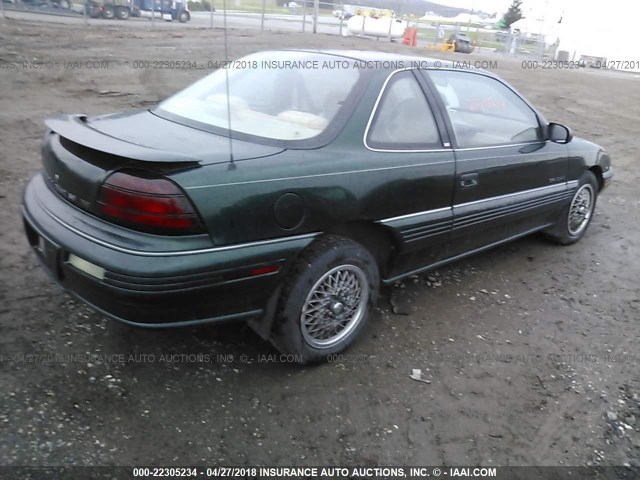 1G2NE15MXRM599203 - 1994 PONTIAC GRAND AM SE GREEN photo 4