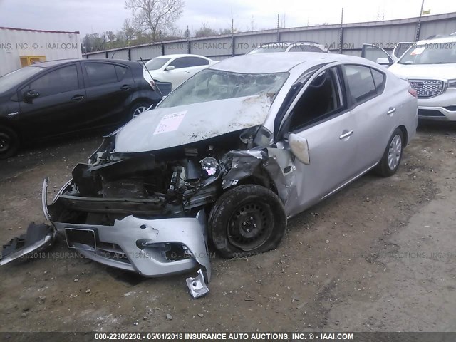 3N1CN7AP0FL847909 - 2015 NISSAN VERSA S/S PLUS/SV/SL SILVER photo 6