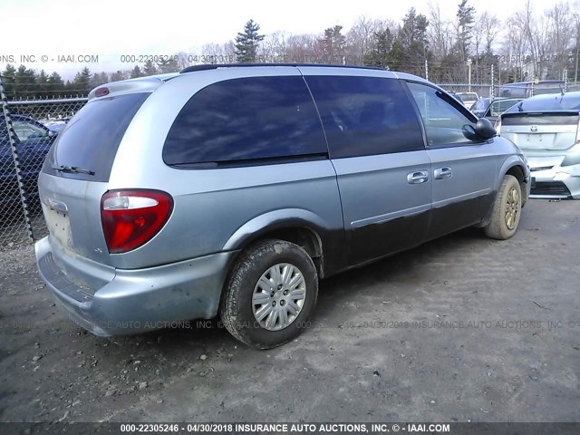 2A4GP44RX6R881597 - 2006 CHRYSLER TOWN & COUNTRY LX BLUE photo 4