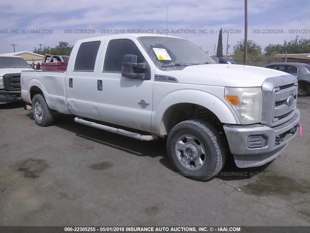 1FT7W2BT3BED06664 - 2011 FORD F250 SUPER DUTY WHITE photo 1