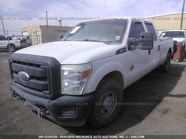 1FT7W2ATXBED06646 - 2011 FORD F250 SUPER DUTY WHITE photo 2