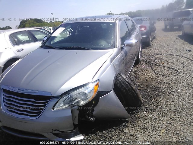 1C3CCBCG2DN515653 - 2013 CHRYSLER 200 LIMITED GRAY photo 6