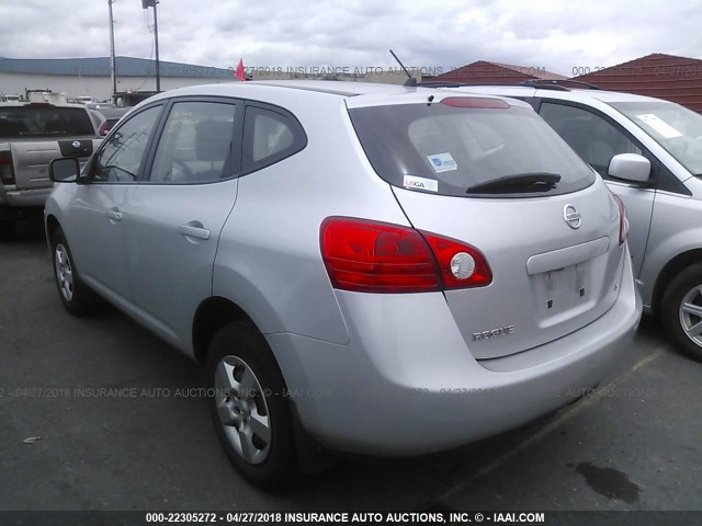 JN8AS58TX9W046959 - 2009 NISSAN ROGUE S/SL SILVER photo 3