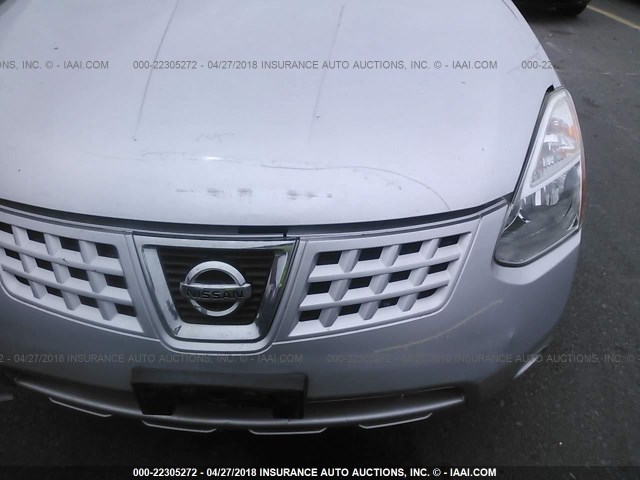 JN8AS58TX9W046959 - 2009 NISSAN ROGUE S/SL SILVER photo 6