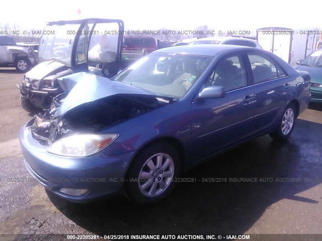4T1BE32K53U238140 - 2003 TOYOTA CAMRY LE/XLE/SE ლურჯი ფოტო 2